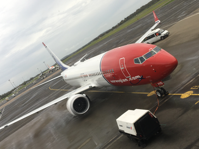 Norwegian Aircraft from Belfast to Providence