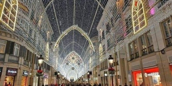 Christmas Lights in Beautiful Malaga City