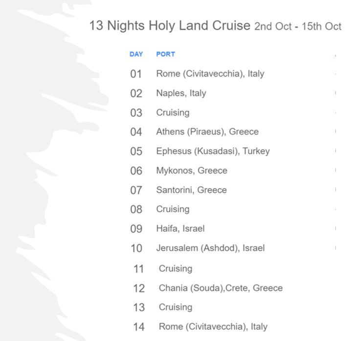 Royal Caribbean Holy Land Cruise Offer - Image 7
