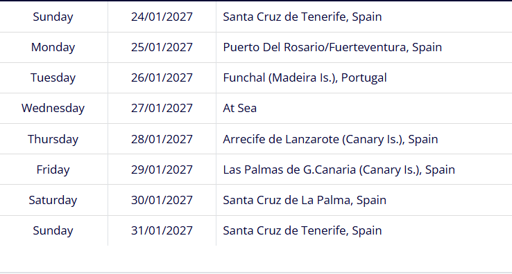 PLAN AHEAD 2027 Canary Islands Cruise - Image 4