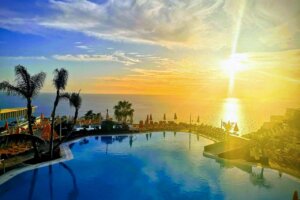 PANORAMIC SPRING SEA VIEW IN THE CANARIES