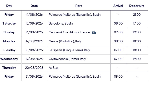 Summer MSC Fly Cruise Special from Belfast - Image 5