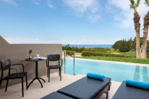 Luxury Swim Up Sea View Room in Rhodes