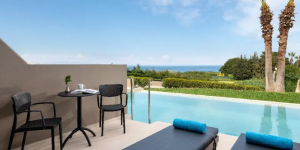 Luxury Swim Up Sea View Room in Rhodes