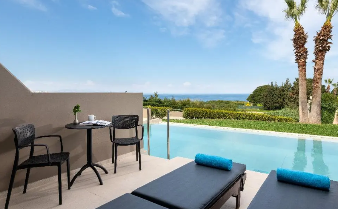 Luxury Swim Up Sea View Room in Rhodes - Image 1