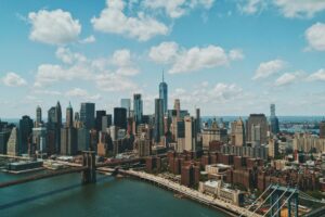 New York USA with Tennis and Baseball