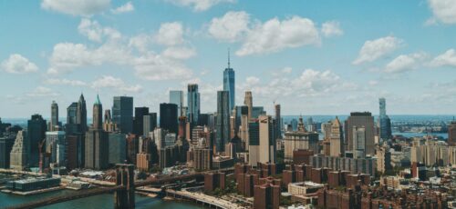 New York USA with Tennis and Baseball