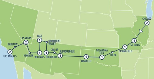 ROUTE 66 USA FULLY ESCORTED TOUR - Image 2