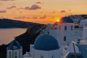 Summer in Santorini Greece - Sunset Paradise