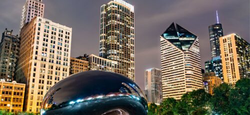 Chicago Winter City Break with Ice Hockey Game