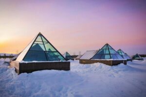 BUCKET LIST Aurora Pyramid Glass Igloos in Lapland