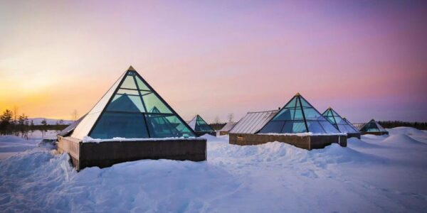 BUCKET LIST Aurora Pyramid Glass Igloos in Lapland